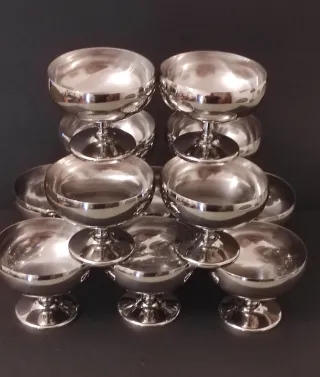 Coppe in acciaio inox per gelato o macedonia