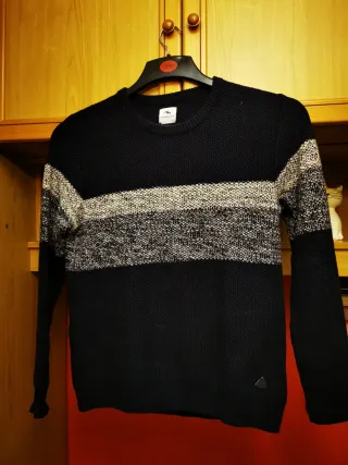 Jersey M Hombre Negro y Gris Talla S