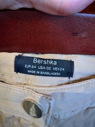 Falda cargo beige talla 34