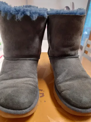 Botas UGG Azul/Gris con Lazos