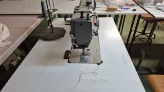 Máquina de coser doble arrastre