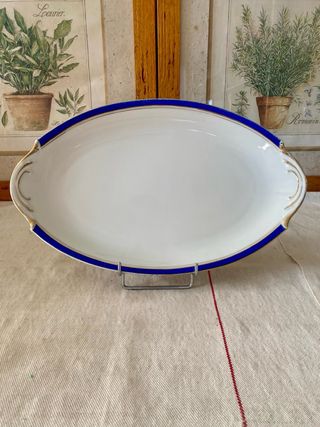 Fuente / Bandeja antigua LIMOGES France – 35x22 cm