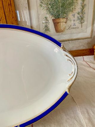 Fuente / Bandeja antigua LIMOGES France – 35x22 cm