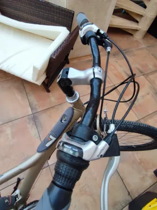 Bicicleta híbrida paseo-campo