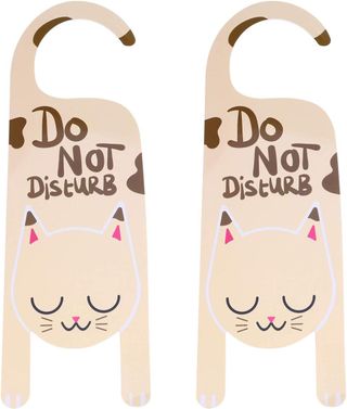 Toyvian - Letrero para puerta de 2 piezas, no mole