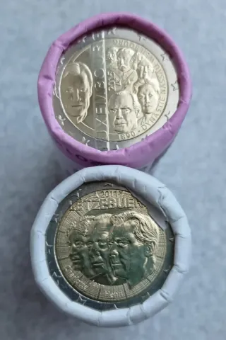 2 Euros Luxemburgo Varios Años