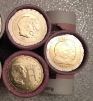 2 Euros Luxemburgo Varios Años