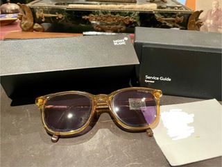 Gafas de sol Montblanc Miel/azul