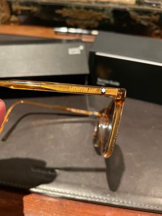 Gafas de sol Montblanc Miel/azul