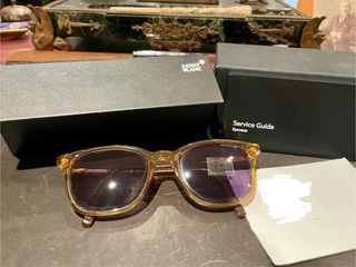Gafas de sol Montblanc Miel/azul