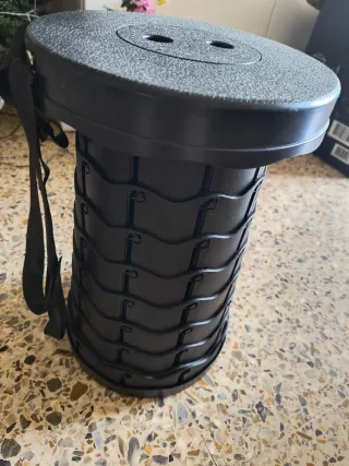 Banqueta Plegable Negra