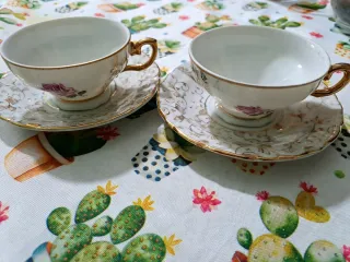 Set caffè Bavaria porcellana oro