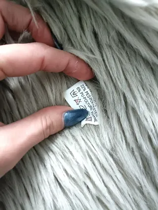 Giacca donna eco pelliccia beige M