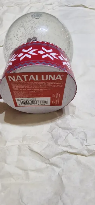 Palla di Natale Babbo Natale 9x5.5cm