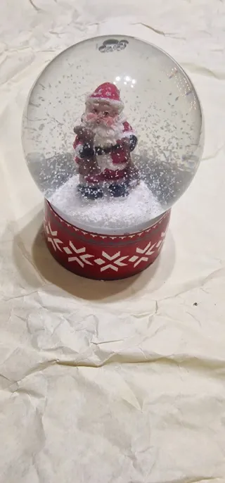 Palla di Natale Babbo Natale 9x5.5cm