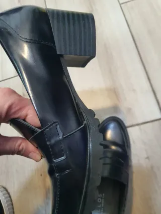 Zapatos Pitillos Tacon Talla 36 Negros