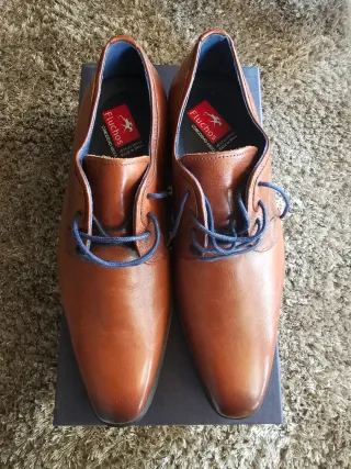 Zapatos Fluchos Piel Marrón Talla 41