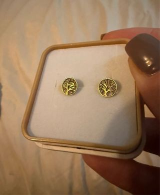 Pendientes Oro 9k Árbol de la Vida