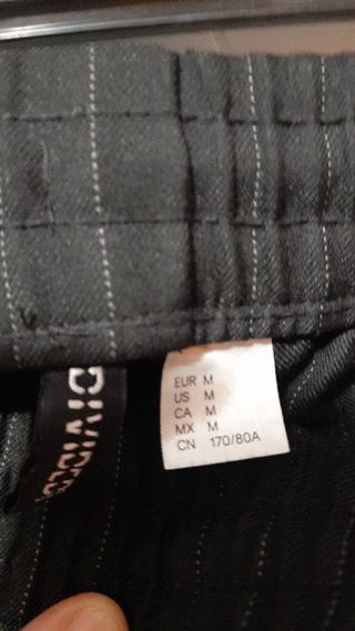 Pantaloni H&M gessati grigio scuro donna