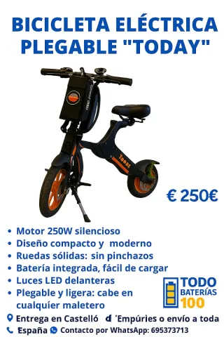 Bicicleta Eléctrica Plegable Today