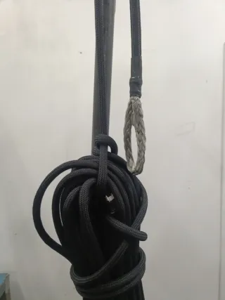 Driza Dyneema 14mm Negra con Gaza (40mts)