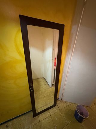 Espejo Antiguo Madera Maciza Vintage