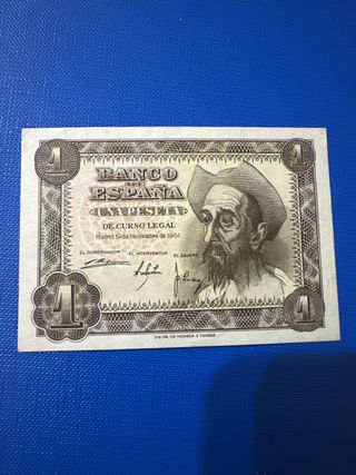 Billete 1 Peseta Banco de España 1951