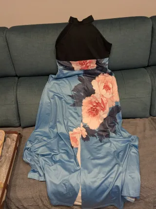 Vestido largo floral talla L