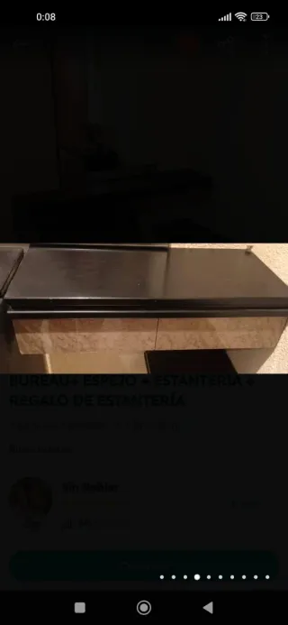 BUREAU + ESPEJO+ 2 ESTANTERÍAS + CUBRERADIADOR