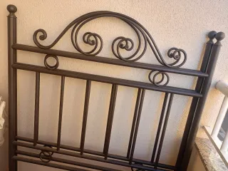 2 Cabeceros forja negros 105 cm