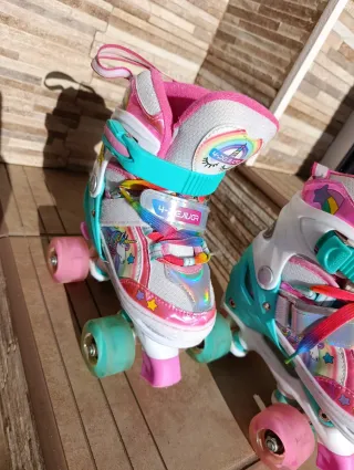 Patines Infantiles 4 Ruedas Unicornio
