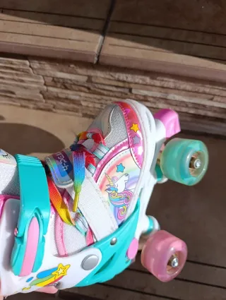 Patines Infantiles 4 Ruedas Unicornio