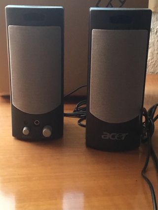Altavoces Acer Negro y Gris