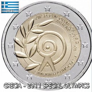 Moneda 2€ Grecia 2011 Olimpiadas Especiales