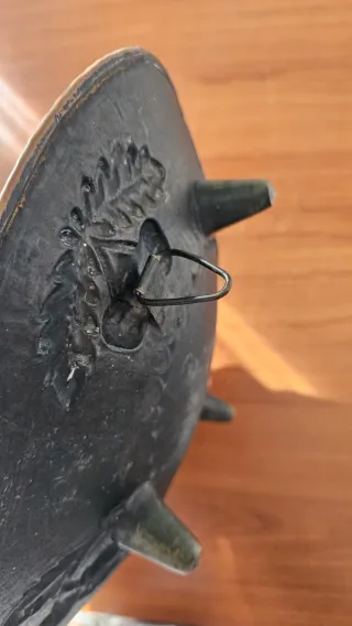 Piatto/vassoio in rame decorato, antico