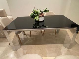 Mesa Comedor Negra Extensible