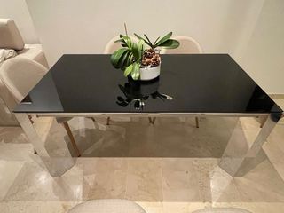Mesa Comedor Negra Extensible