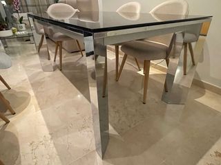 Mesa Comedor Negra Extensible