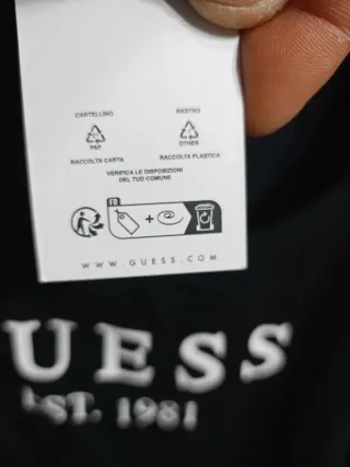 Maglia Guess manica lunga nera taglia xl