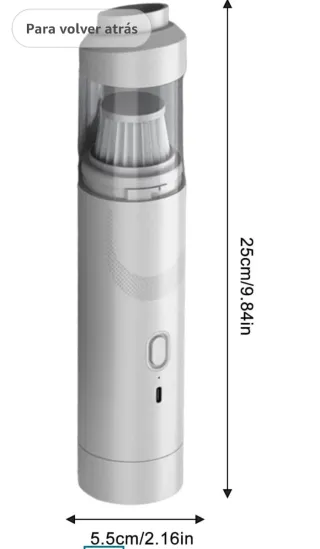 Aspiradora de mano compacta y portátil