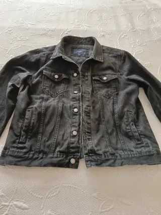 Cazadora Vaquera Negra Hombre