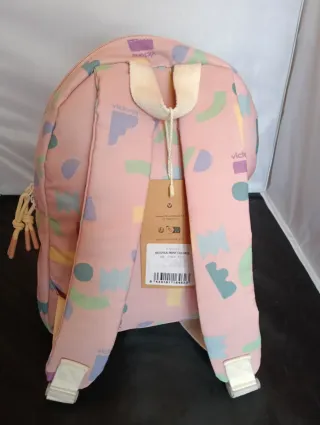 Mochila Victoria multicolor y rosa