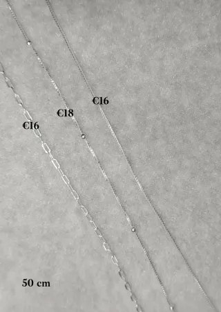 Cadenas de plata 45 cm