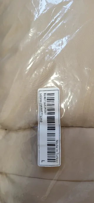 EURMUSE Abrigo acolchado casual beige