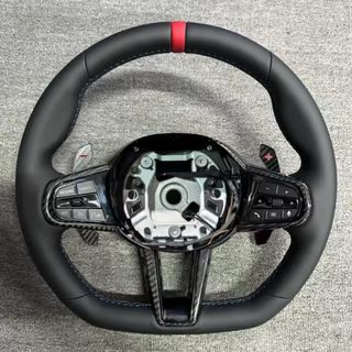 Volante BMW Cuero Negro y Carbono serie F