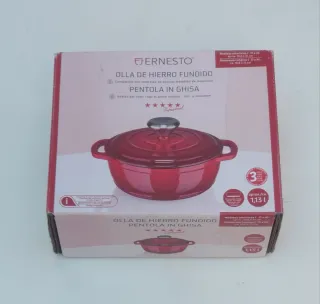 Olla de Hierro Fundido Ernesto Roja