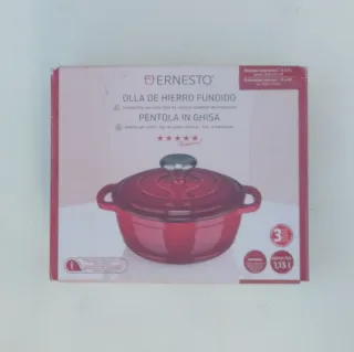Olla de Hierro Fundido Ernesto Roja