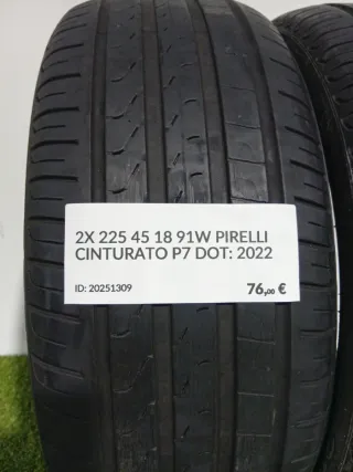 225 45 18 91W PIRELLI CINTURATO P7