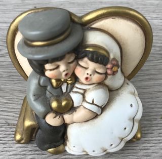 Thun Coppia Sposi Ceramica Cuore