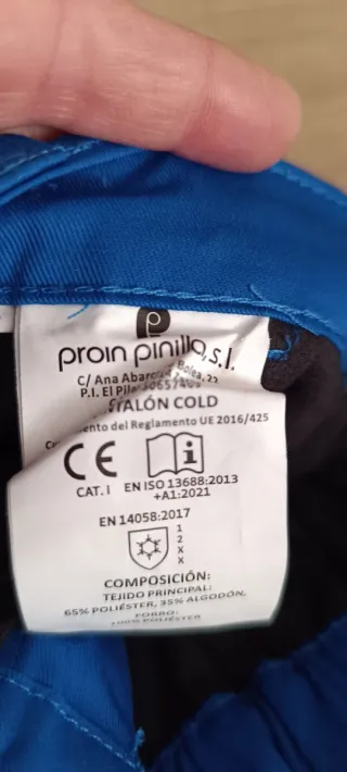 Dos Pantalones de trabajo forrados